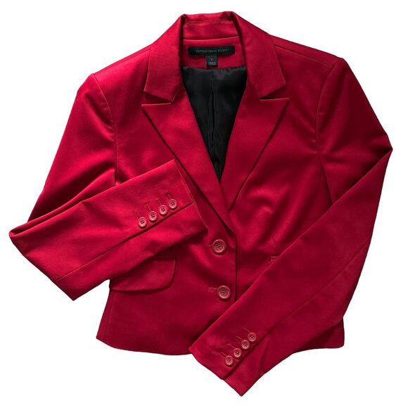 Express Design Studio red tailored blazer, Size 2, EUC - Picture 1 of 6